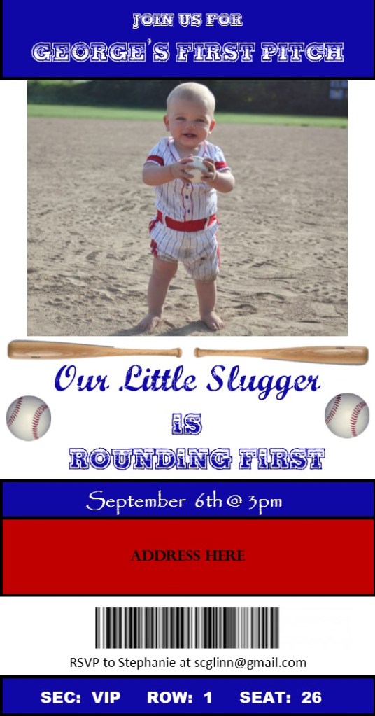 First Birthday Invite